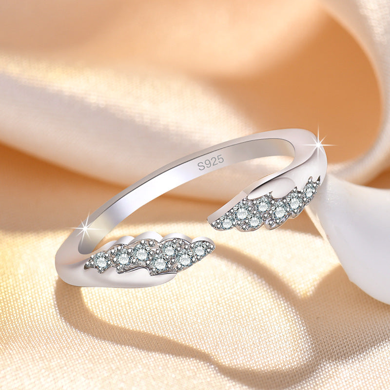 Damen Offener Ring mit funkelnden Zirkonia-Akzenten Shop Nory