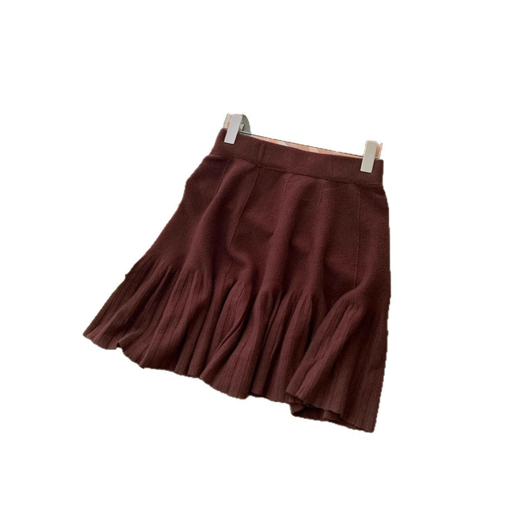 Damen Plissierter Rock aus hochwertigem Strick Shop Nory