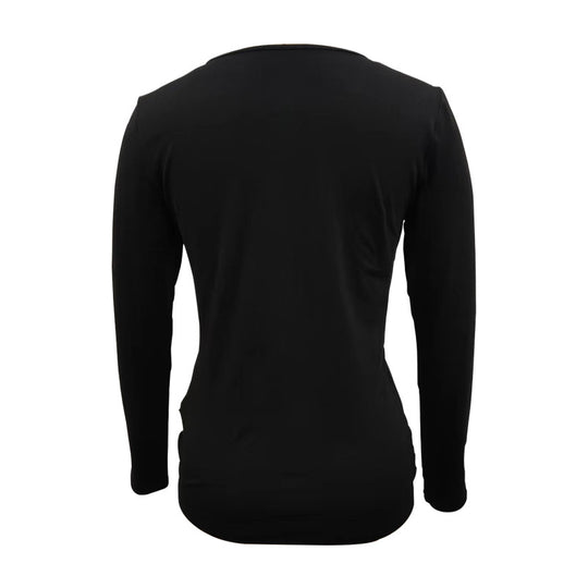 Damen Langarmshirt mit Leoparden-Print-Einsatz und Knotenfront Shop Nory