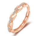 Damen Eleganter Ring aus hochwertigem 925er Silber mit funkelndem Zirkonia-Besatz Shop Nory