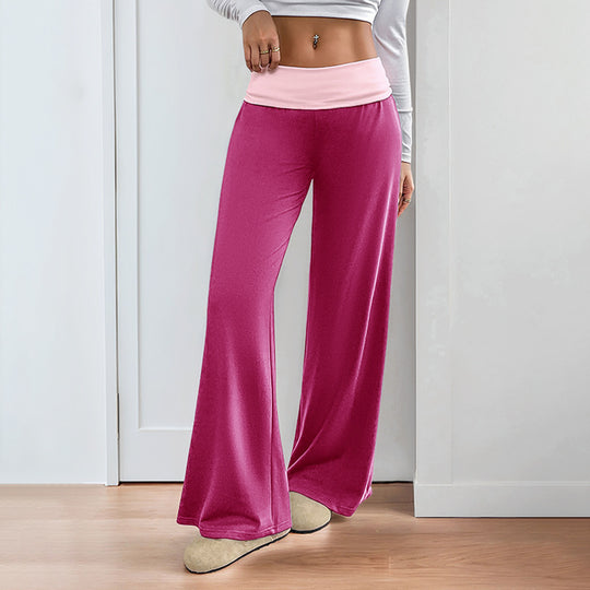 Damen Weite Palazzo‑Yogahose mit umschlagbarem Komfortbund Shop Nory