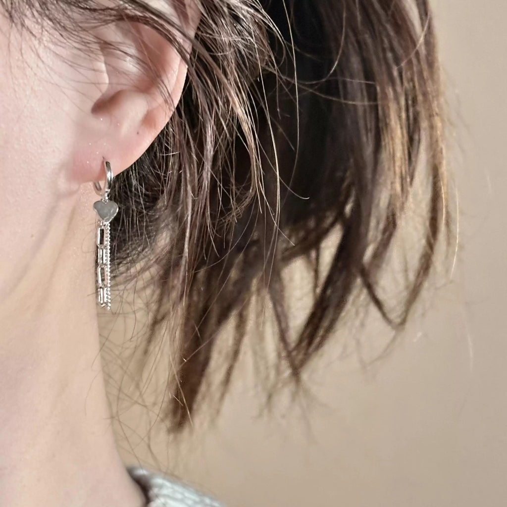 Damen Ohrhänger mit einzigartigem Kirsch- und Herzdesign Shop Nory