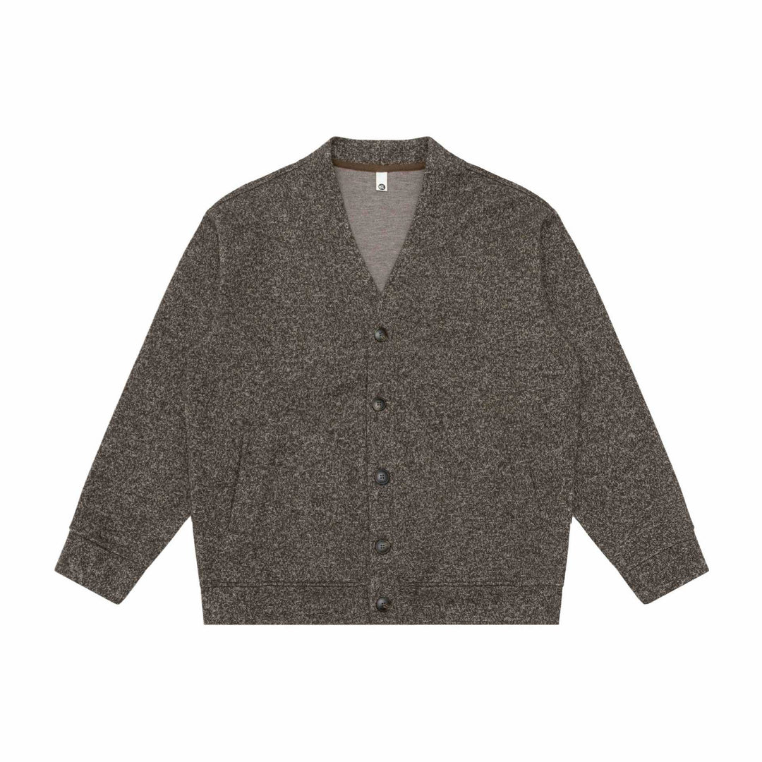Unisex V-Ausschnitt Cardigan mit Strukturstrick und aufgesetzten Taschen Shop Nory