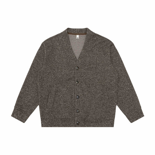 Unisex V-Ausschnitt Cardigan mit Strukturstrick und aufgesetzten Taschen Shop Nory