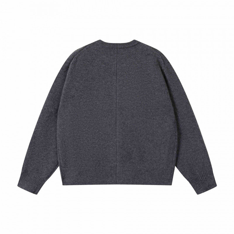 Unisex Boxiger Feinstrick-Cardigan mit Rundhals und durchgehender Knopfleiste Shop Nory