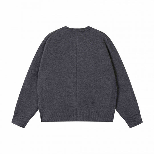 Unisex Boxiger Feinstrick-Cardigan mit Rundhals und durchgehender Knopfleiste Shop Nory