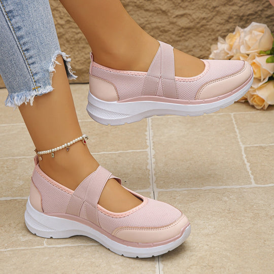 Damen Sportive Mary-Jane-Sneaker mit elastischem Kreuzriemen Shop Nory