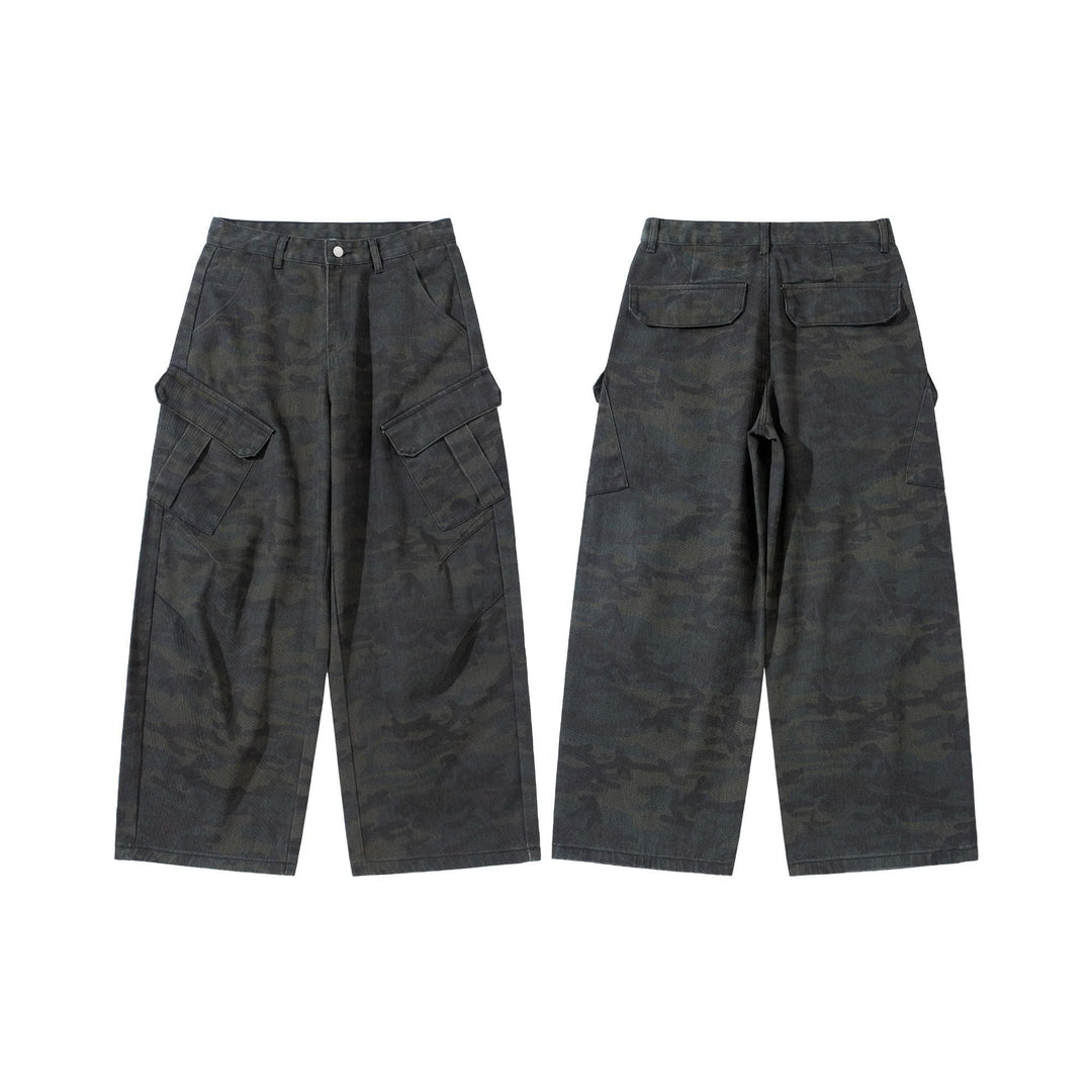 Damen Hochgeschnittene Cropped-Cargo-Hose im Utility‑Stil mit großen Klappentaschen Shop Nory