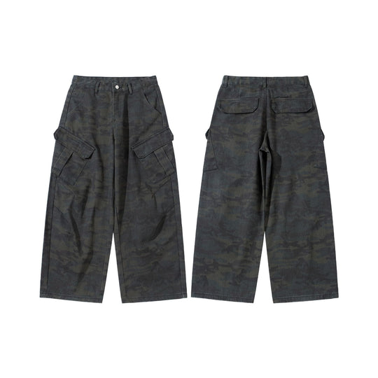 Damen Hochgeschnittene Cropped-Cargo-Hose im Utility‑Stil mit großen Klappentaschen Shop Nory