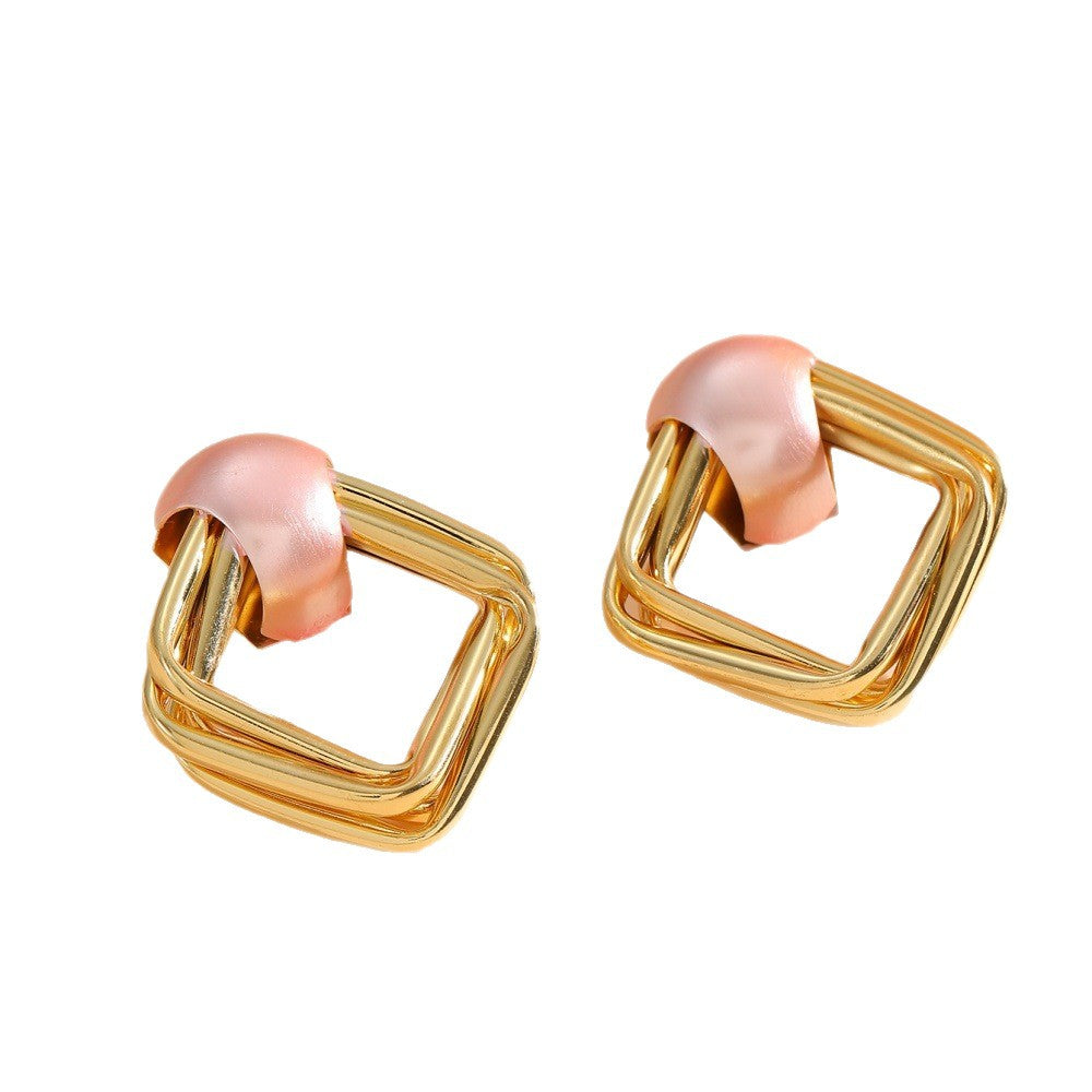 Damen moderne Ohrringe mit asymmetrischem Design Shop Nory
