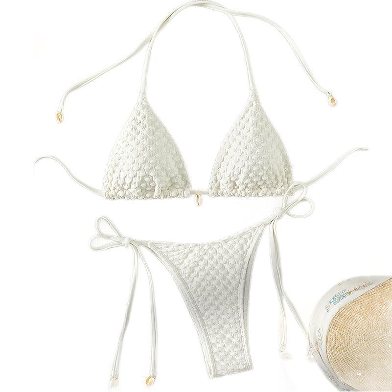 Damen Bikiniset mit charmantem Strukturdesign Shopnory