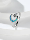 Damen Ring mit kunstvollem Mond- und Sternmotiv Shop Nory