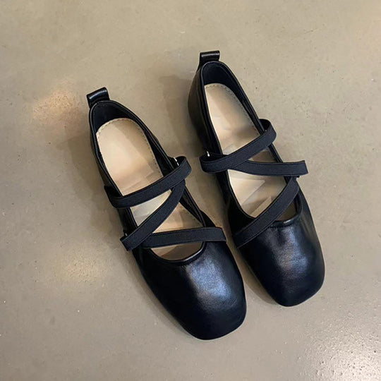 Damen Ballerinas mit modernem Riemchendesign und komfortabler Sohle