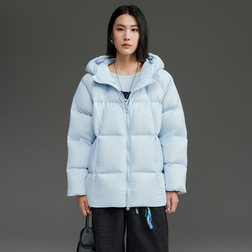 Damen Kurz geschnittene Boxy‑Steppjacke mit abnehmbarer Kapuze und Thermo‑Isolierung Shop Nory