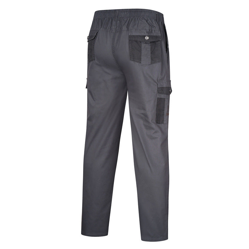 Herren Cargo-Freizeithose mit elastischem Bund, Mehrfach‑Taschen und Mesh‑Einsätzen Shop Nory