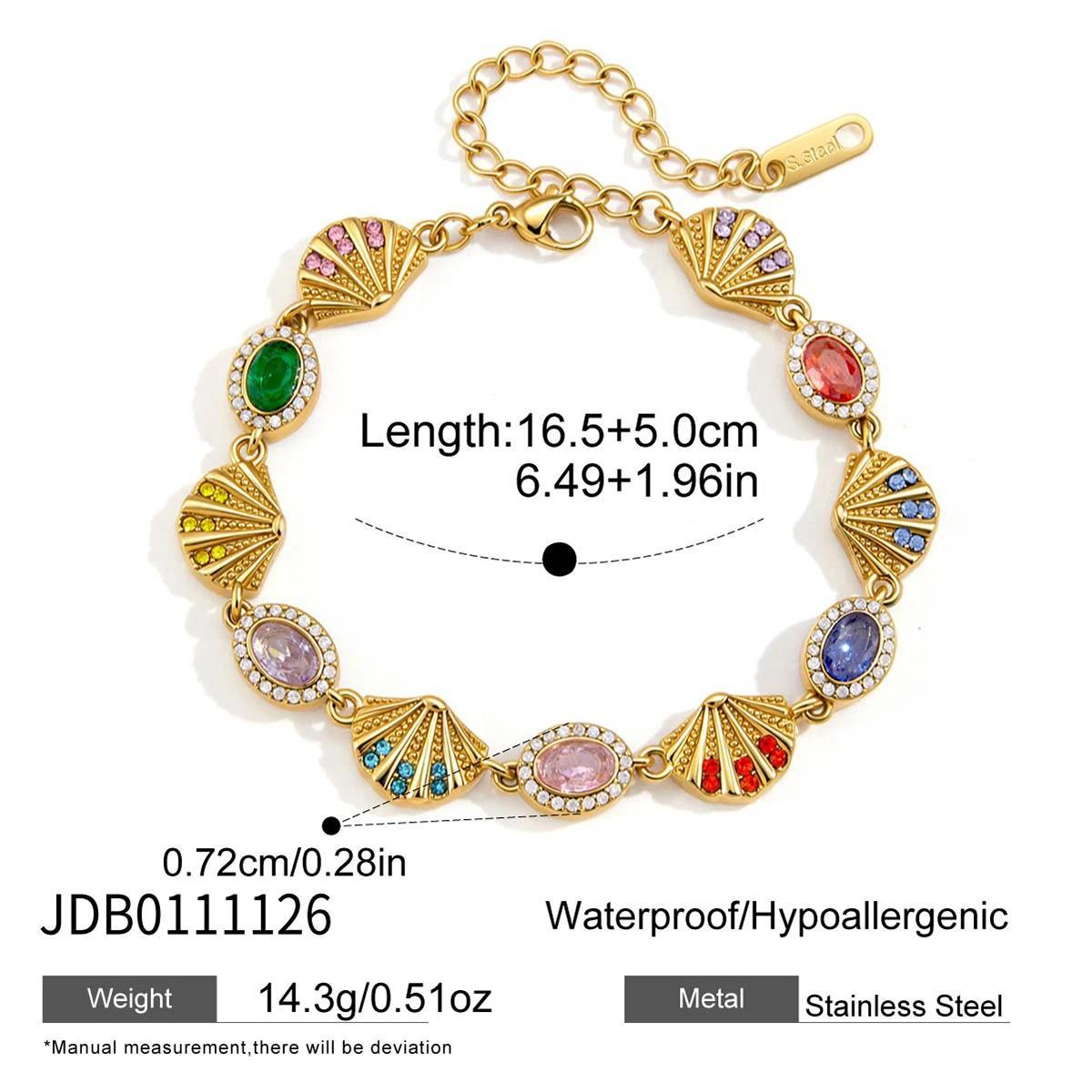 Damen Armband mit funkelnden Zirkonia und elegantem Gold-Design Shop Nory