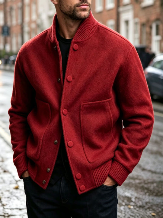 Herren Stilvolle Strickjacke mit Knopfverschluss