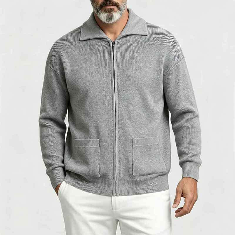 Herren Strickjacke mit Reißverschluss Shop Nory
