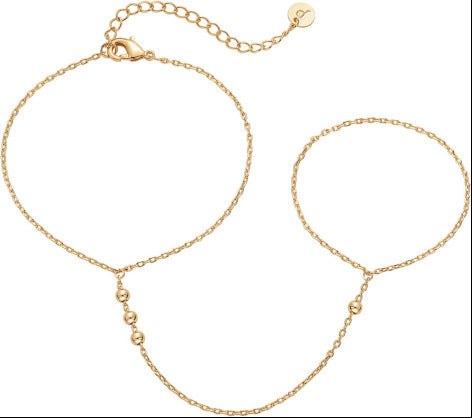 Damen Handkette aus feinen Gliederketten mit eleganten Akzenten Shop Nory