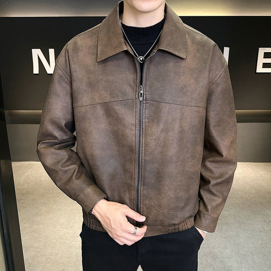 Herren Modische Jacke im Lederlook Shop Nory