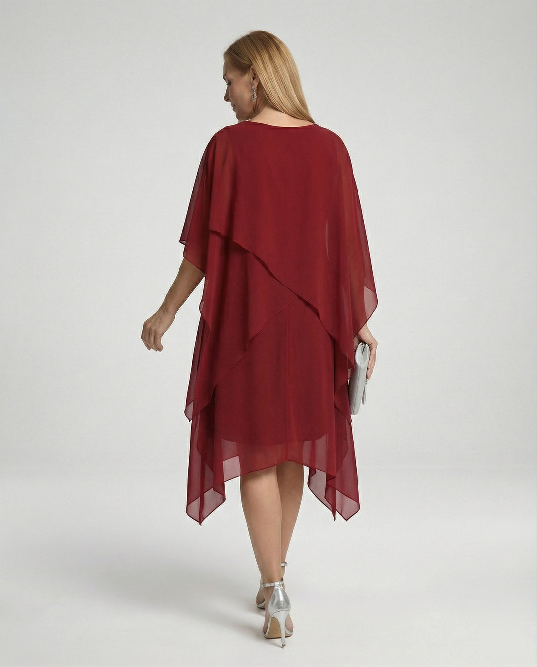 Damen Abendkleid Lagenlook elegant