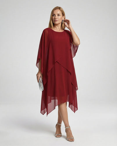 Damen Abendkleid Lagenlook elegant