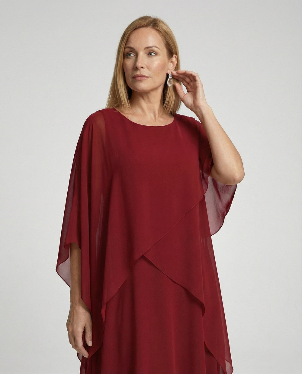 Damen Abendkleid Lagenlook elegant