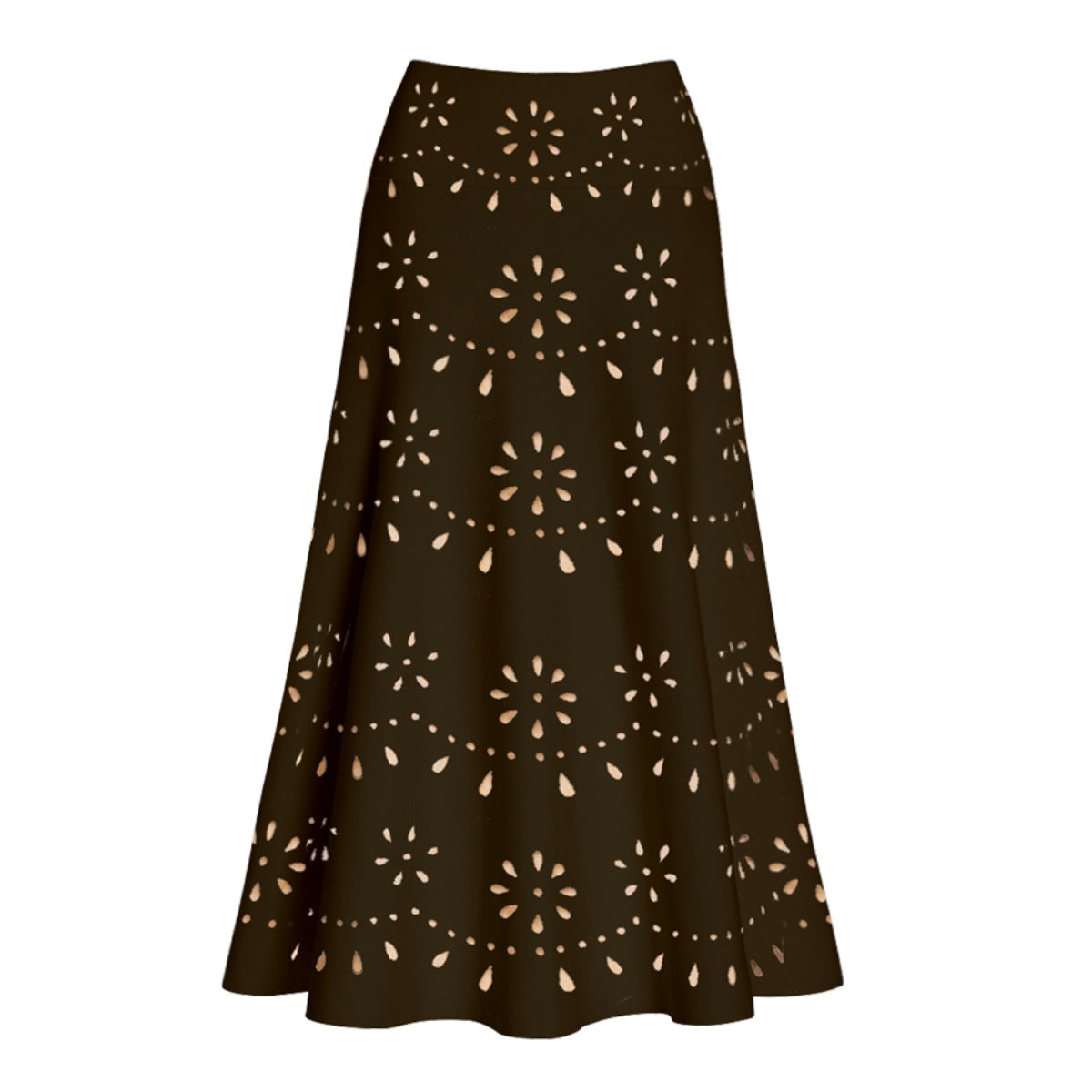 Damen Badeanzug und Rock-Set mit floralem Cut-Out Design