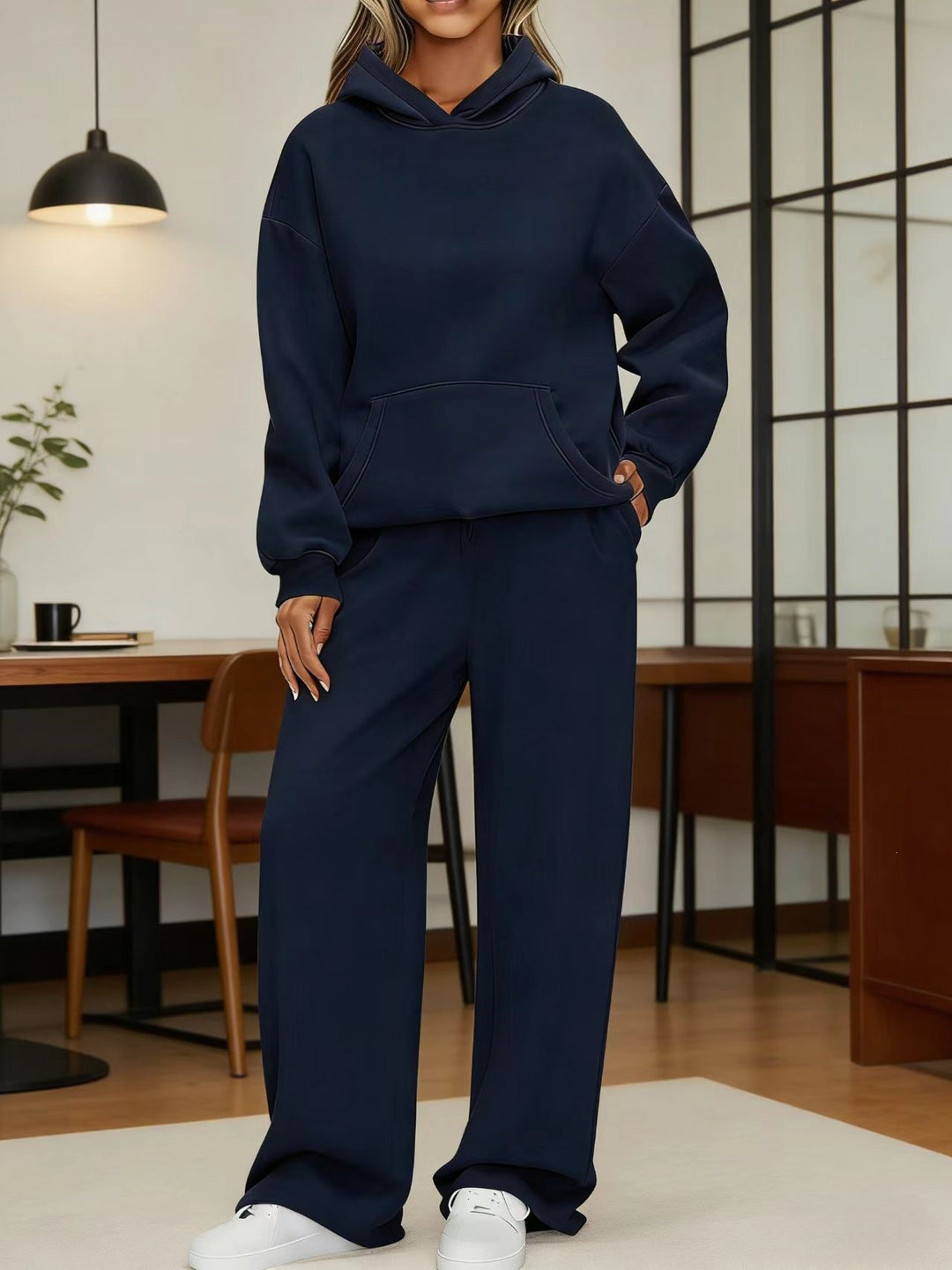 Damen nan kuscheliges Oversize Hoodie und weite Jogginghose Set Shop Nory