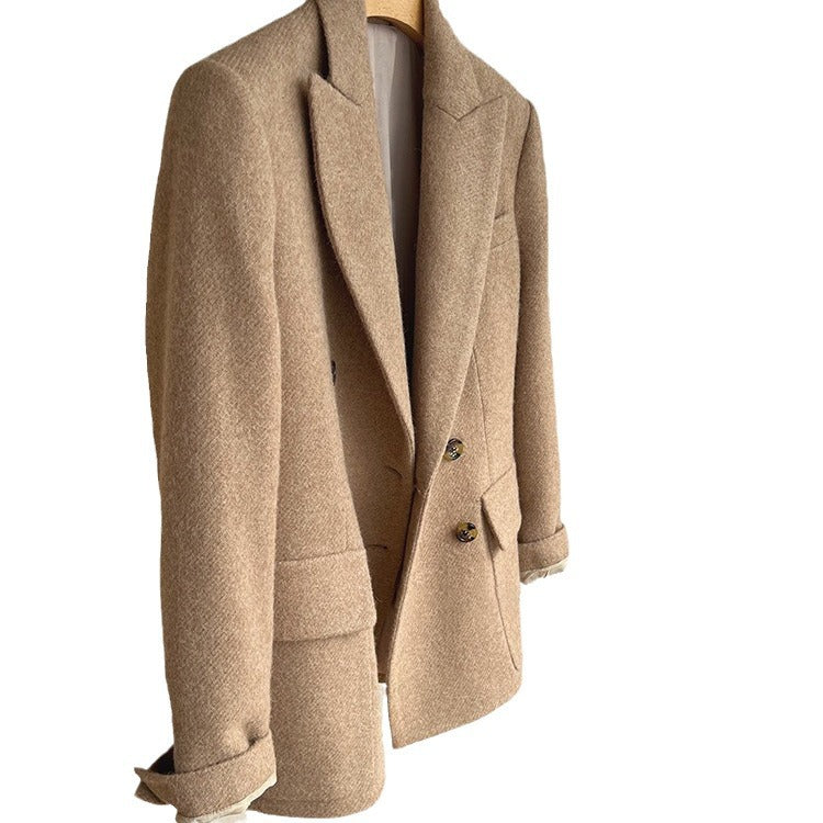 Damen Modischer Wollblazer mit elegantem Schnitt Shop Nory