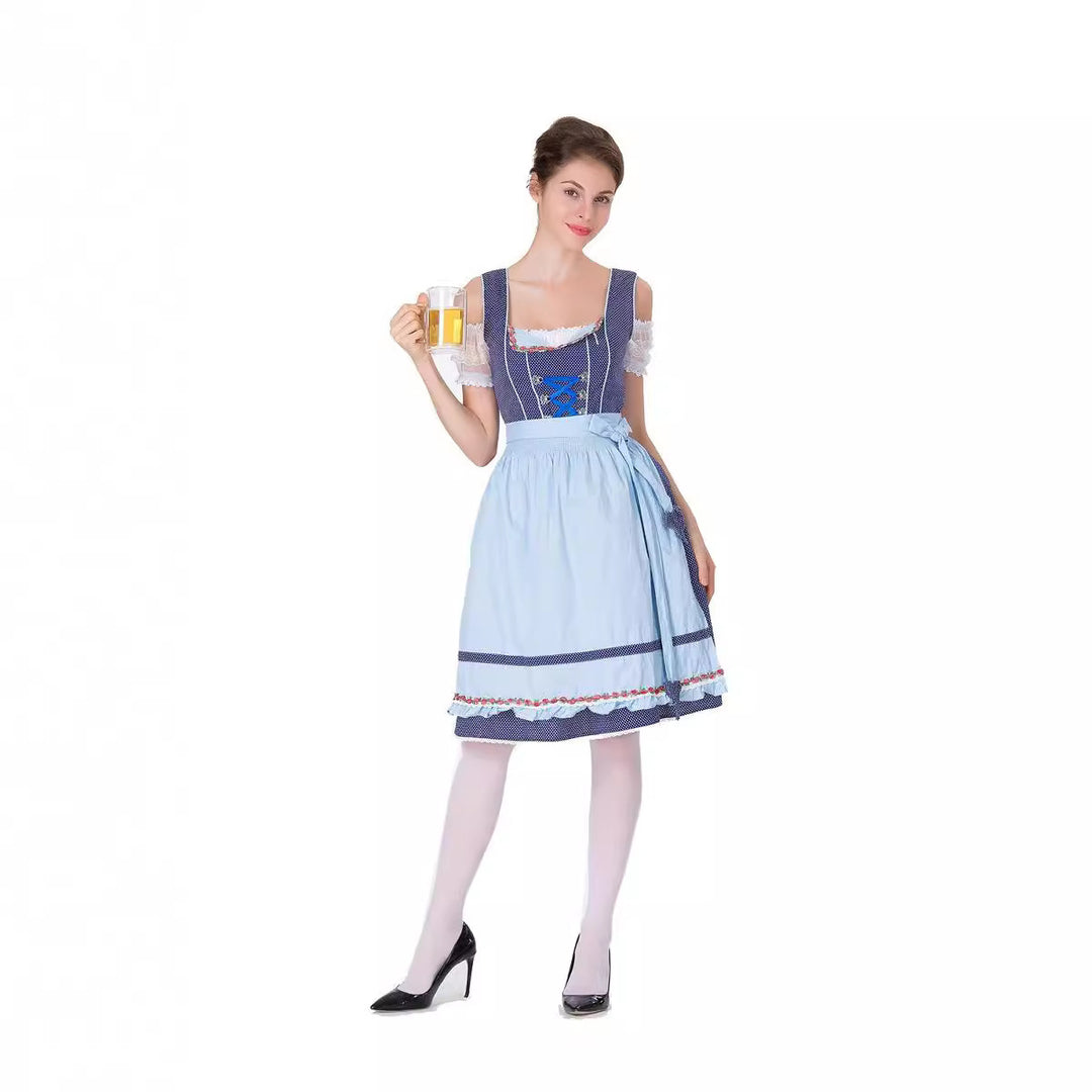 Damen nan tradicionales Oktoberfest Dirndlkleid mit Schürze Shop Nory