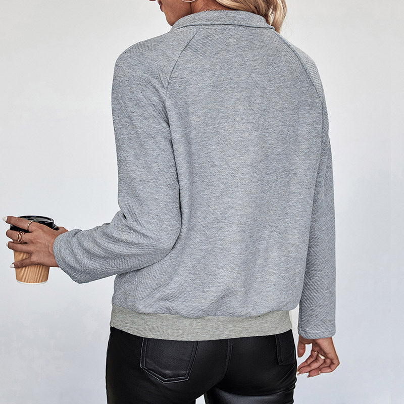Damen Kuscheliger Pullover mit halb geschlossenem Kragen Shop Nory