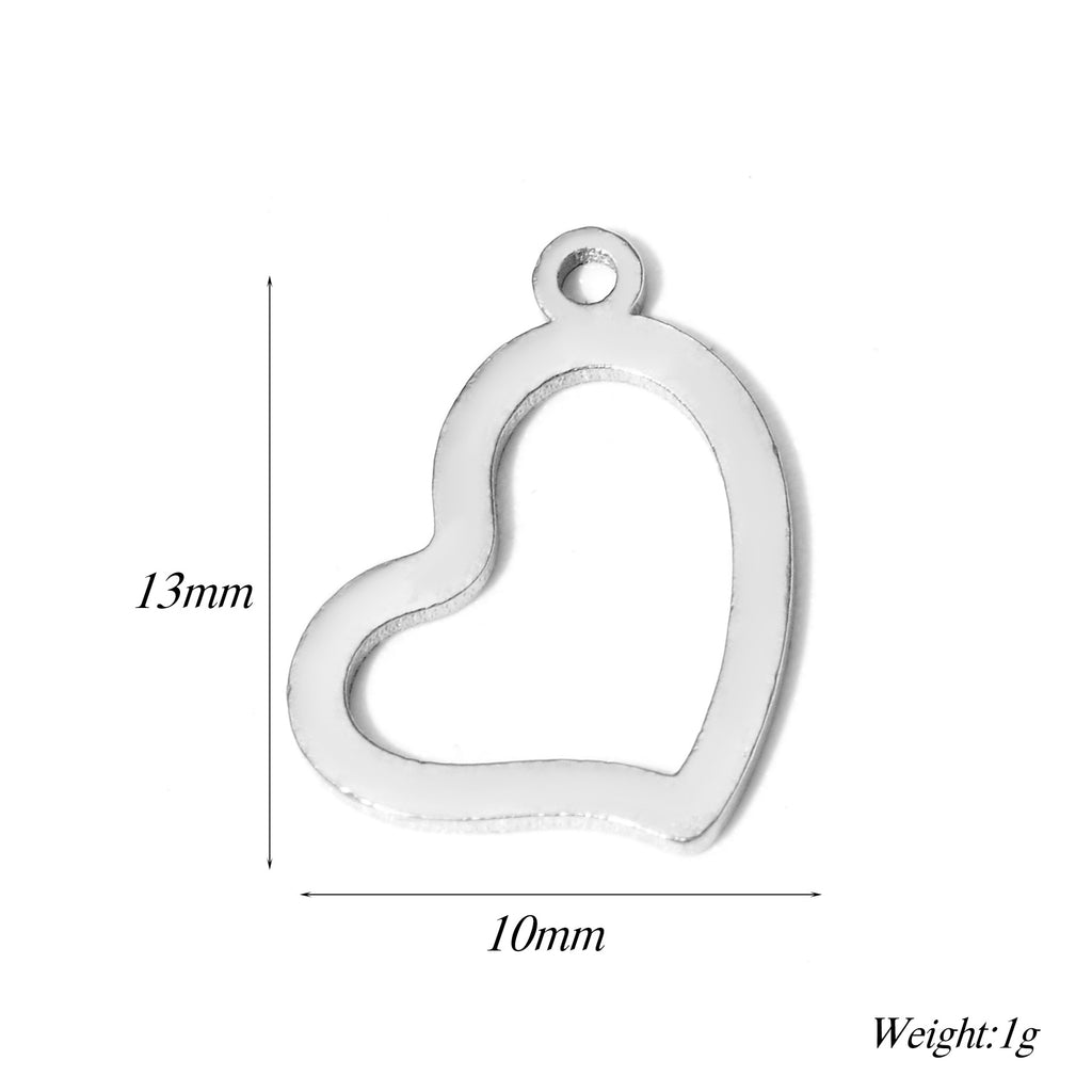 Damen Schmuckanhänger in herzförmigem Design aus Metall Shop Nory
