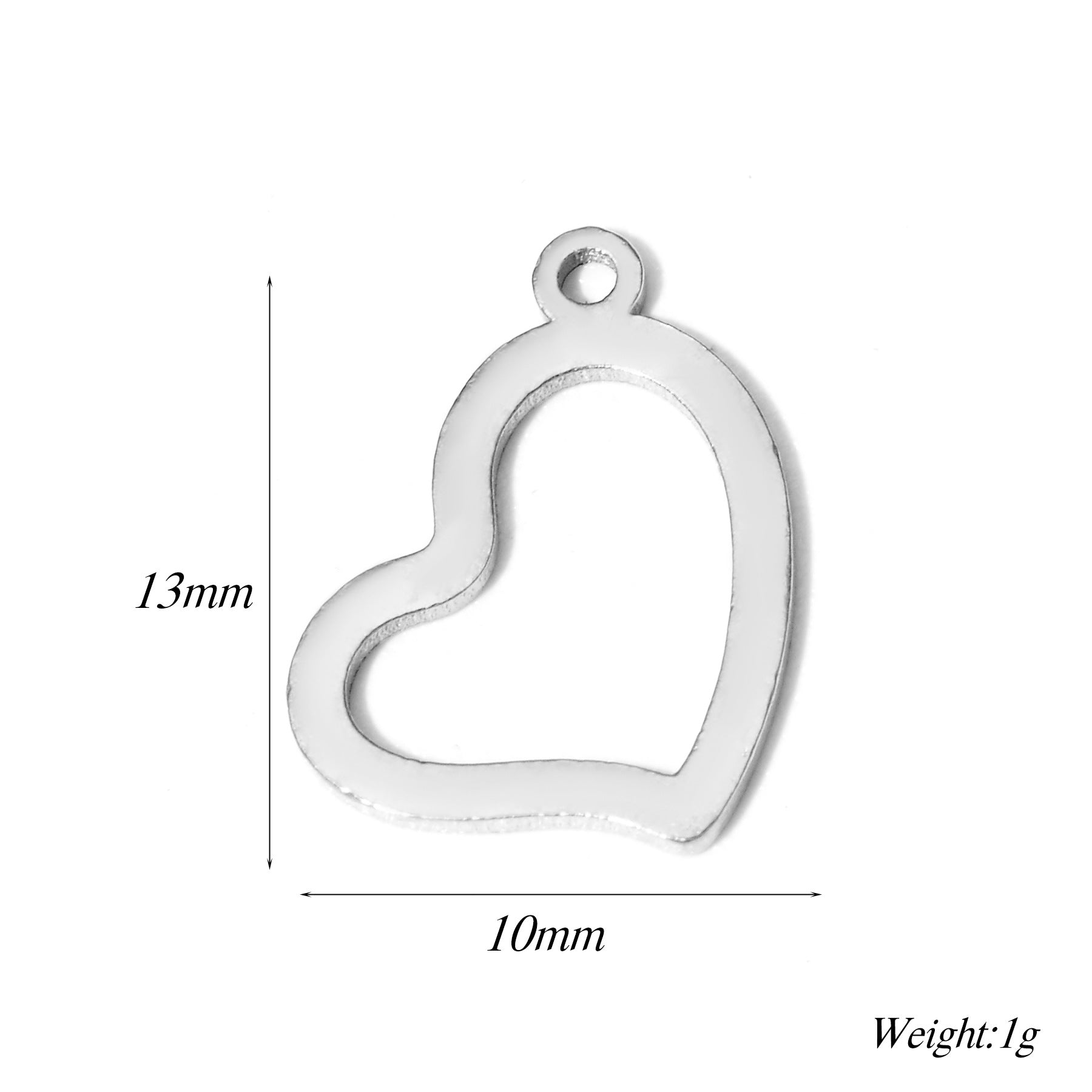 Damen Schmuckanhänger in herzförmigem Design aus Metall Shop Nory