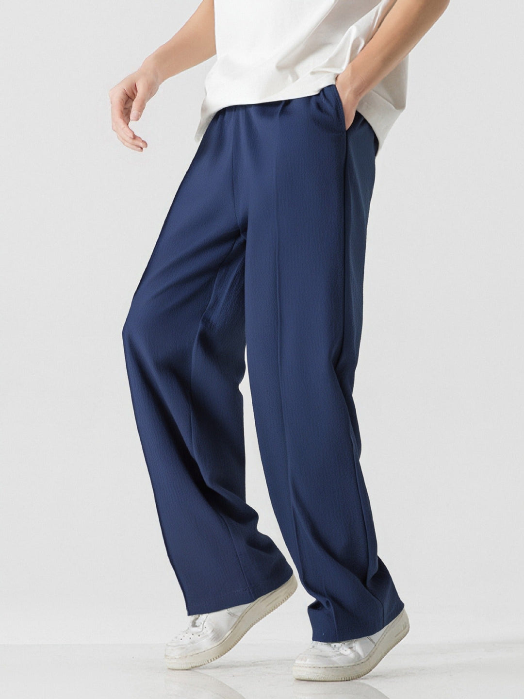 Herren Elegante, weite Freizeithose aus atmungsaktivem GewShopnorye