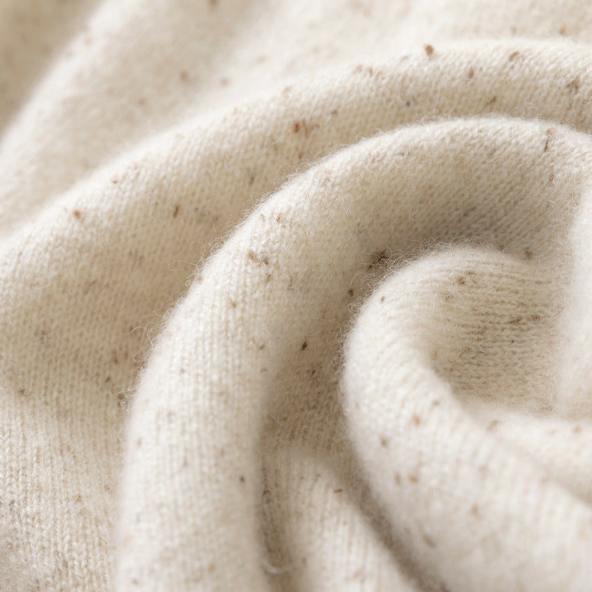 Damen Feiner Stehkragen-Pullover aus Kaschmir-Mix mit gerippten Abschlüssen Shop Nory