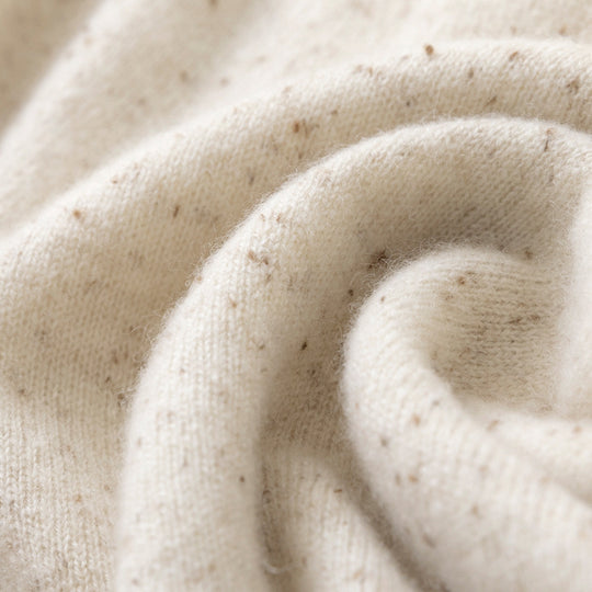 Damen Feiner Stehkragen-Pullover aus Kaschmir-Mix mit gerippten Abschlüssen Shop Nory