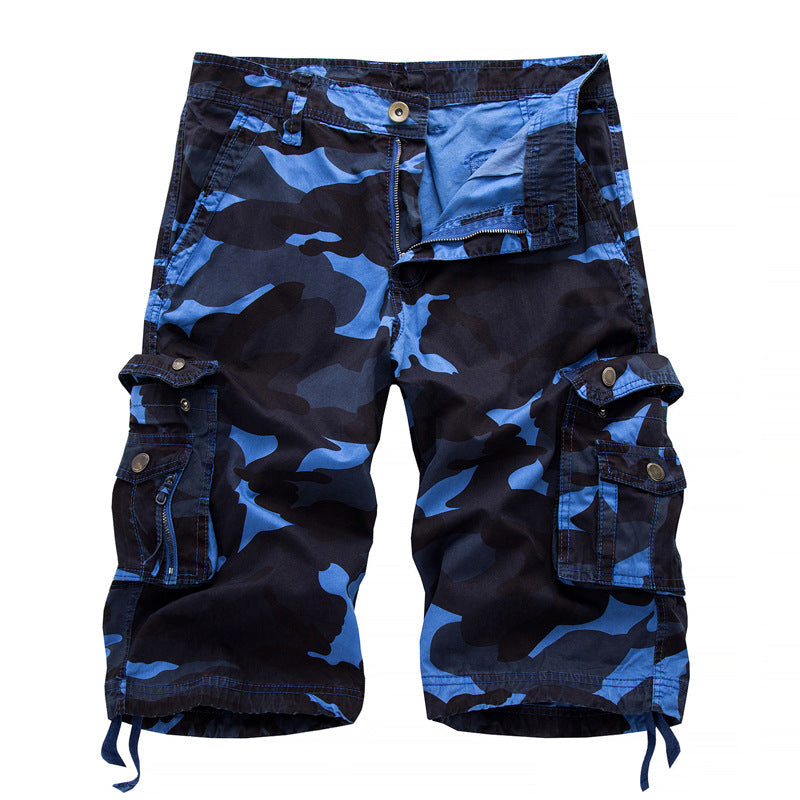 Herren Cargoshorts mit vielseitigen Taschen und Kordelzug Shopnory