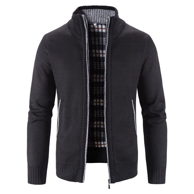 Herren Strickjacke mit innovativem wärmeisolierendem Innenfutter