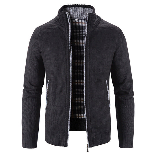 Herren Strickjacke mit innovativem wärmeisolierendem Innenfutter