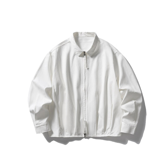 Unisex Leichte Oversize-Blousonjacke mit halbem Reißverschluss und Kentkragen Shop Nory