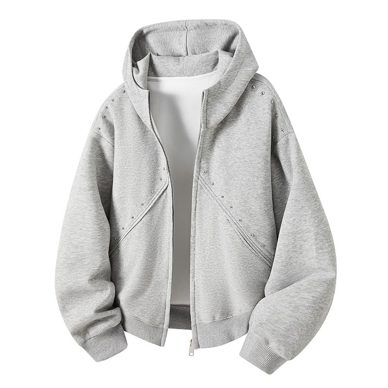 Damen Sportliche Sweatjacke mit Raffungen Shop Nory