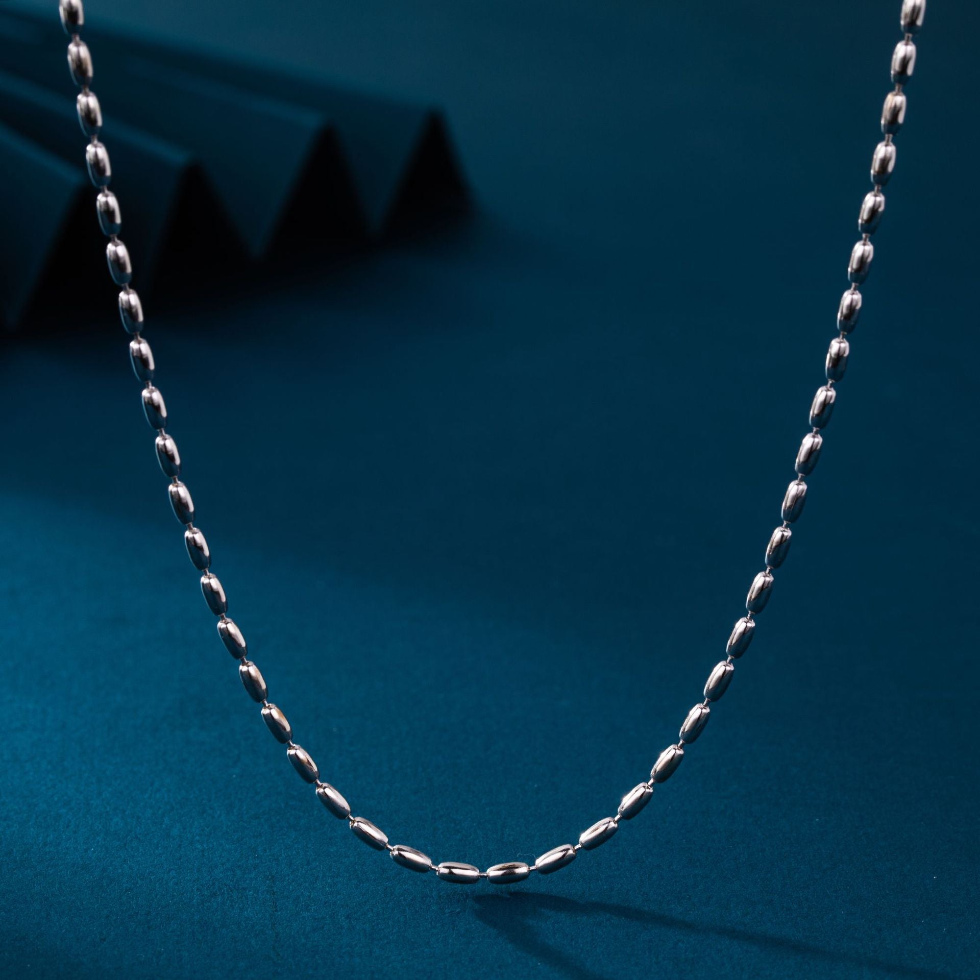 Damen Halskette aus hochwertigem 925 Sterling Silber mit eleganten ovalen Gliederdesign Shop Nory