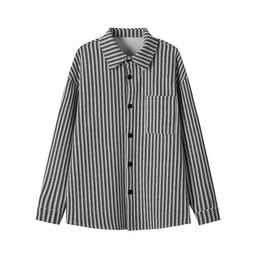 Herren Texturierte Overshirt‑Hemdjacke aus Strick mit Kentkragen Shop Nory
