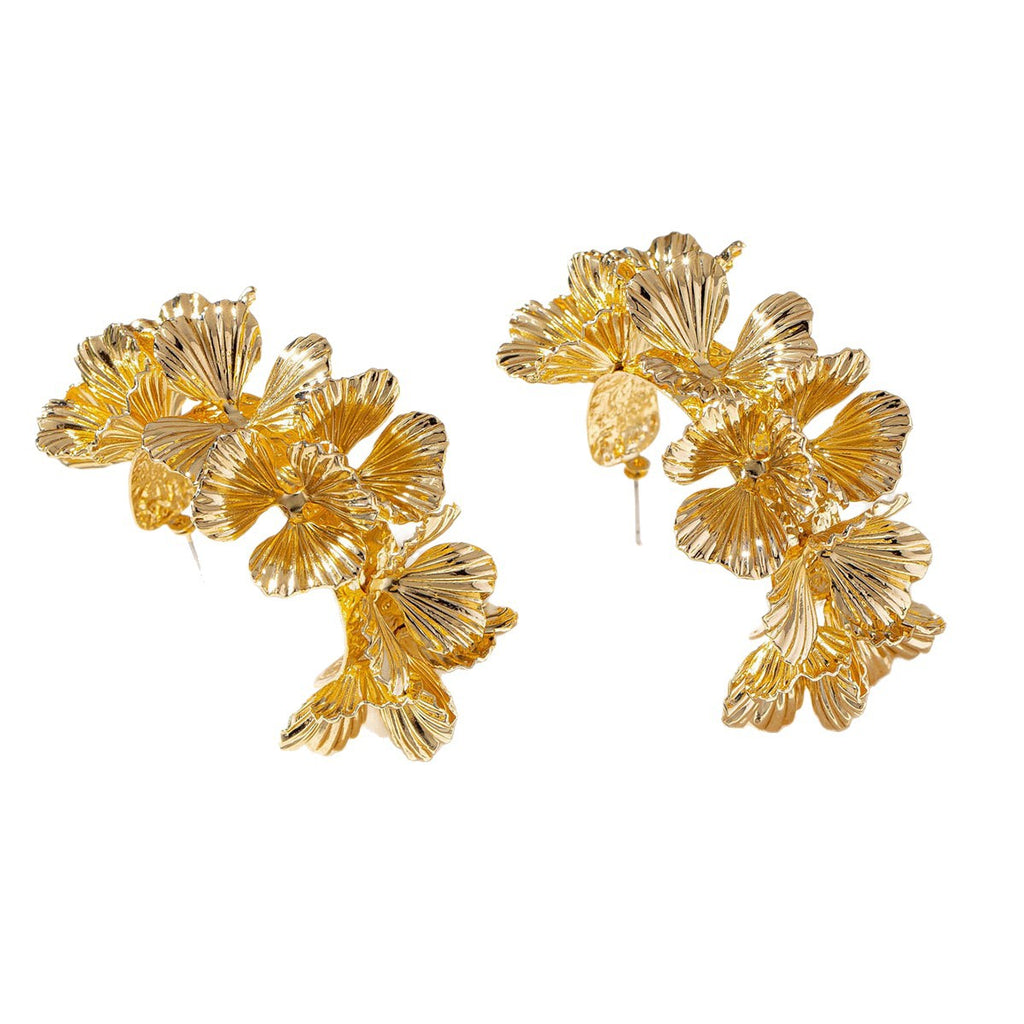 Damen Ohrhänger mit kunstvollem Blumendesign Shop Nory