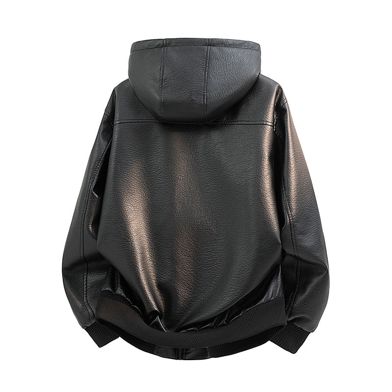 Damen Modische Kunstlederjacke mit Teddyfutter Shop Nory