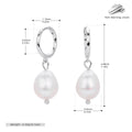 Damen Ohrhänger mit eleganten Perlen aus 925 Sterling Silber Shop Nory