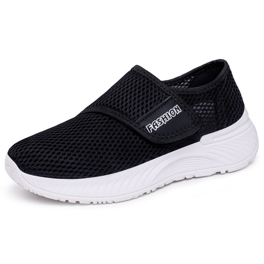 Damen Atmungsaktive Slip-On Mesh-Sneaker mit Klettverschluss Shop Nory