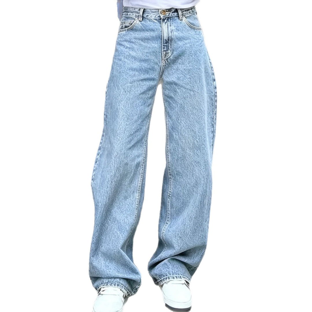 Damen Modische Weit Geschnittene Jeans Shop Nory