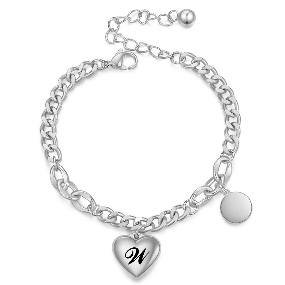 Damen Armband mit personalisierbarem Herz-Anhänger Shop Nory